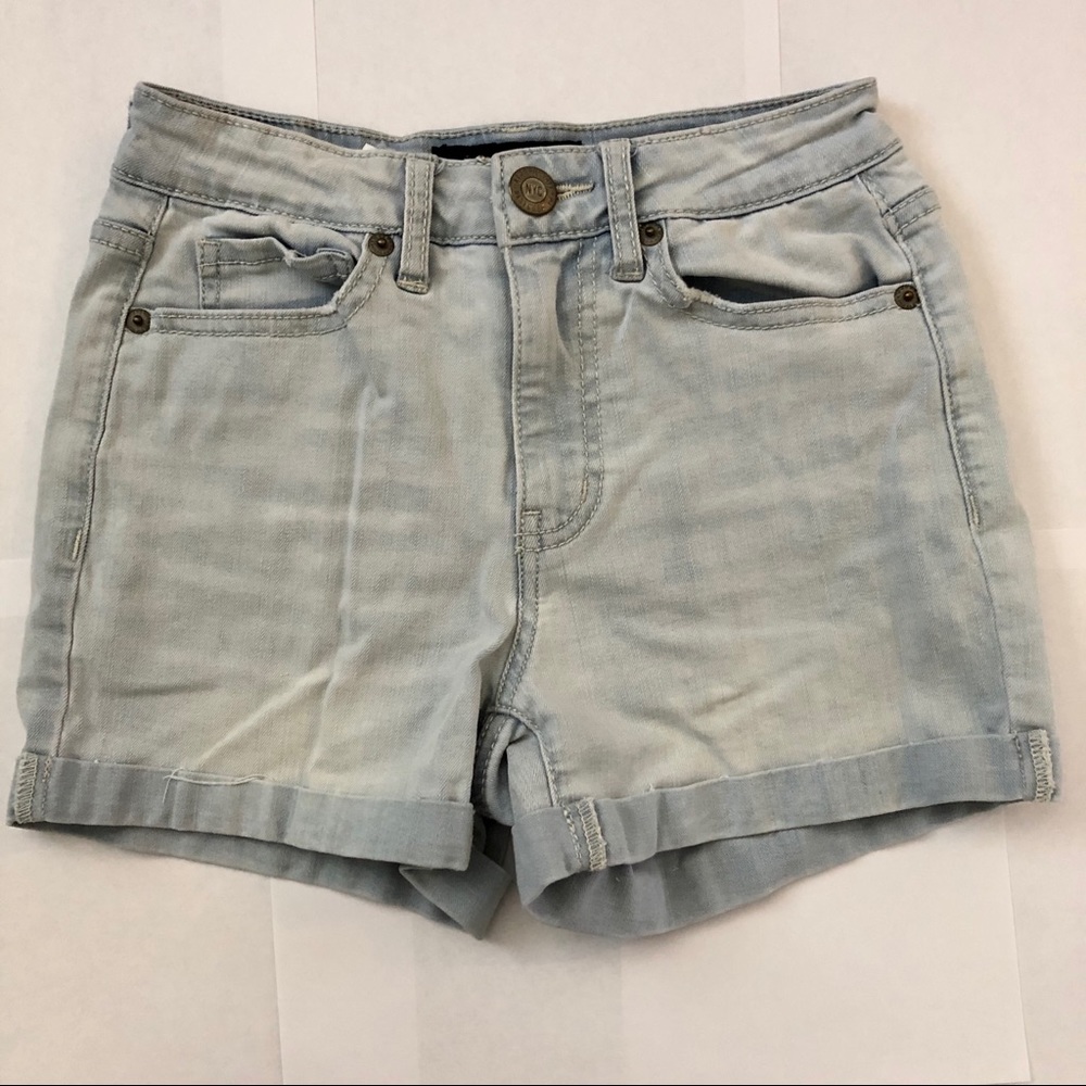 AEROPOSTALE Light-washed Denim High Waisted Shorts